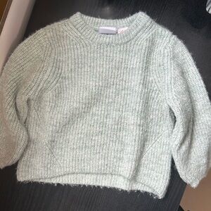 Zara Soft Knit Sweater in Light Green